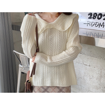 Hot sale Fashion French collar loose pullover sweater